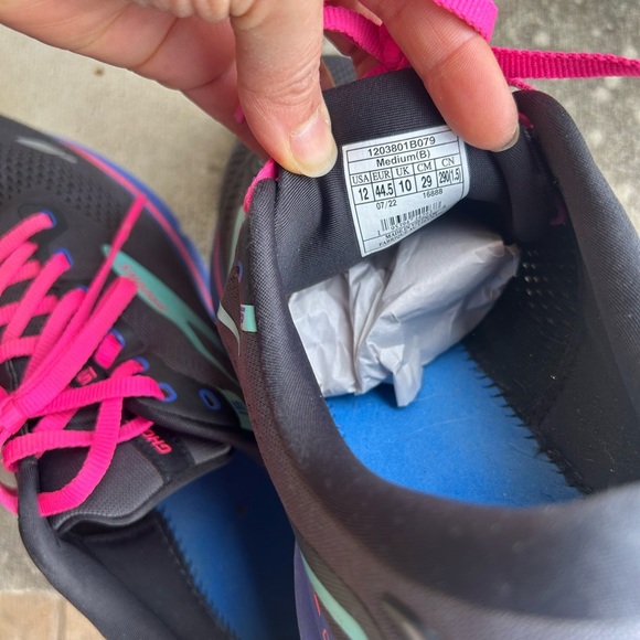 Brooks Ghost 15 Athletic Running sneaker shoes in Black,Pink & purple Sz-12. M - Picture 13 of 14